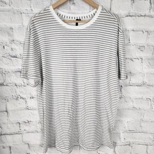 Joe's mens basic Striped tee Sz M short sleeve t-shirt A37